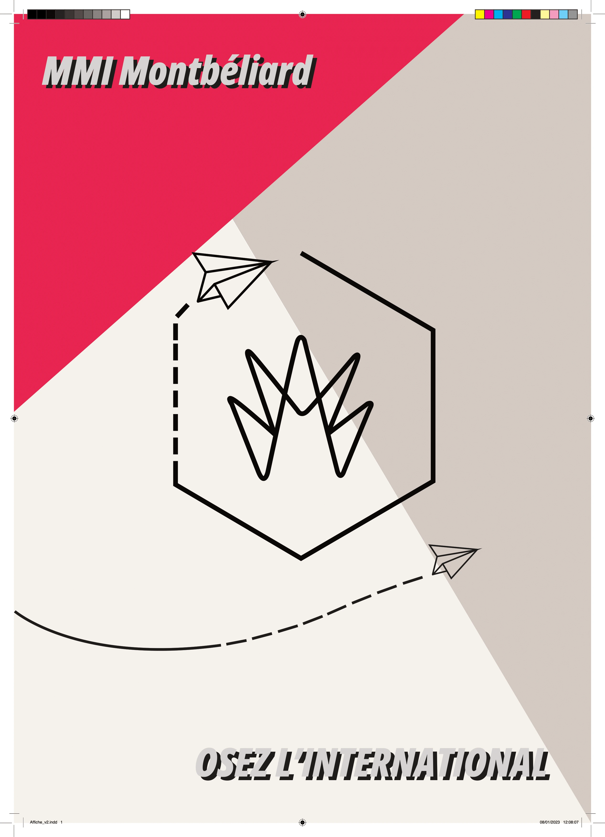 Second design de l'affiche MMI Montbéliard intenational